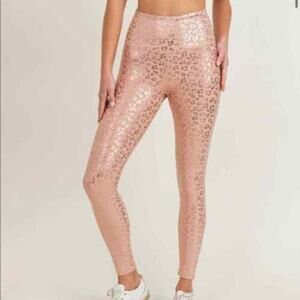 NWT IVL Collective Active Iridescent High Waist Leggings Leopard 8